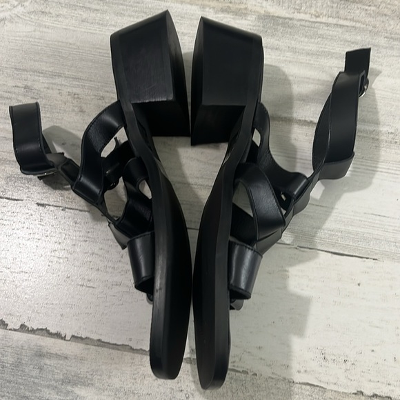 Anthropologie Black Heeled sandals Size 41 - Picture 3 of 8